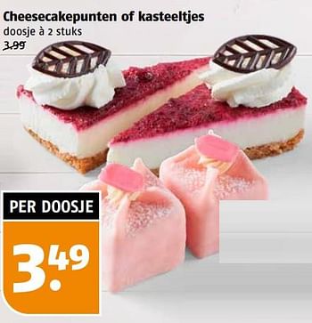 Aanbiedingen Cheesecakepunten of kasteeltjes - Huismerk Poiesz - Geldig van 04/09/2023 tot 10/09/2023 bij Poiesz