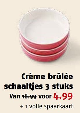 Aanbiedingen Crème brûlée schaaltjes - Huismerk Poiesz - Geldig van 04/09/2023 tot 10/09/2023 bij Poiesz