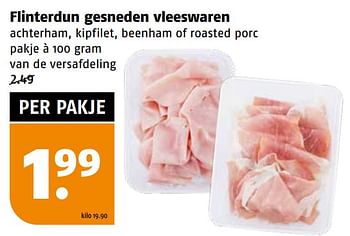 Aanbiedingen Flinterdun gesneden vleeswaren - Huismerk Poiesz - Geldig van 04/09/2023 tot 10/09/2023 bij Poiesz