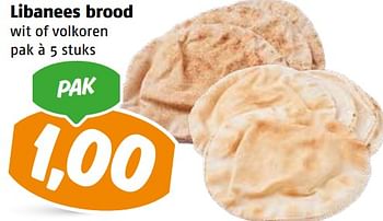 Aanbiedingen Libanees brood - Huismerk Poiesz - Geldig van 04/09/2023 tot 10/09/2023 bij Poiesz