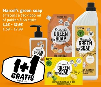 Aanbiedingen Marcel’s green soap - Marcel's Green Soap - Geldig van 04/09/2023 tot 10/09/2023 bij Poiesz