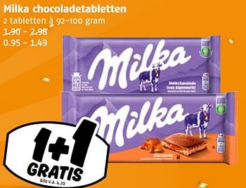 Aanbiedingen Milka chocoladetabletten - Milka - Geldig van 04/09/2023 tot 10/09/2023 bij Poiesz