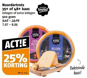 Aanbiedingen Noordertrots 35+ of 48+ kaas - Noordertrots - Geldig van 04/09/2023 tot 10/09/2023 bij Poiesz