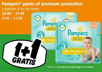 Aanbiedingen Pampers pants of premium protection - Pampers - Geldig van 04/09/2023 tot 10/09/2023 bij Poiesz