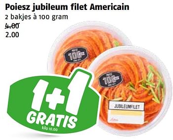 Aanbiedingen Poiesz jubileum filet americain - Huismerk Poiesz - Geldig van 04/09/2023 tot 10/09/2023 bij Poiesz