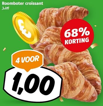 Aanbiedingen Roomboter croissant - Huismerk Poiesz - Geldig van 04/09/2023 tot 10/09/2023 bij Poiesz