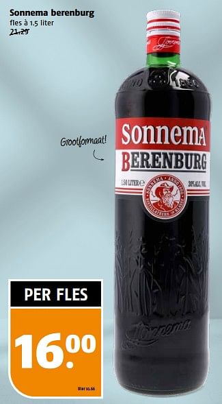 Aanbiedingen Sonnema berenburg - Sonnema - Geldig van 04/09/2023 tot 10/09/2023 bij Poiesz
