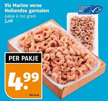 Aanbiedingen Vis marine verse hollandse garnalen - Vismarine - Geldig van 04/09/2023 tot 10/09/2023 bij Poiesz