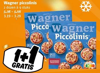 Aanbiedingen Wagner piccolinis - Original Wagner - Geldig van 04/09/2023 tot 10/09/2023 bij Poiesz