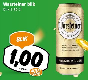 Aanbiedingen Warsteiner blik - Warsteiner - Geldig van 04/09/2023 tot 10/09/2023 bij Poiesz