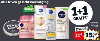 Aanbiedingen Men hydraterende gezichtcrème - Nivea - Geldig van 05/09/2023 tot 10/09/2023 bij Kruidvat