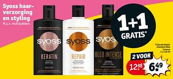 Aanbiedingen Shampoo oleo intense - Syoss - Geldig van 05/09/2023 tot 10/09/2023 bij Kruidvat