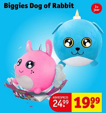 Aanbiedingen Biggies dog of rabbit - Biggie - Geldig van 05/09/2023 tot 10/09/2023 bij Kruidvat