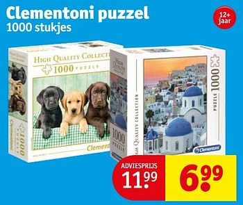 Aanbiedingen Clementoni puzzel - Clementoni - Geldig van 05/09/2023 tot 10/09/2023 bij Kruidvat