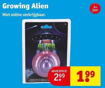 Aanbiedingen Growing alien - Huismerk - Kruidvat - Geldig van 05/09/2023 tot 10/09/2023 bij Kruidvat