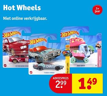 Aanbiedingen Hot wheels - Mattel - Geldig van 05/09/2023 tot 10/09/2023 bij Kruidvat