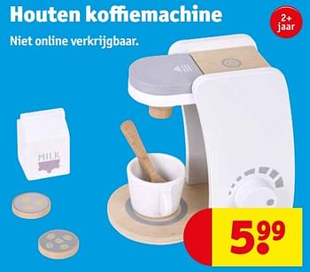 Aanbiedingen Houten koffiemachine - Huismerk - Kruidvat - Geldig van 05/09/2023 tot 10/09/2023 bij Kruidvat