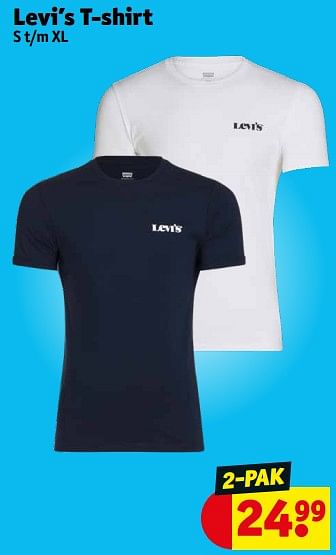 Aanbiedingen Levi’s t-shirt - Levi's Jeans - Geldig van 05/09/2023 tot 10/09/2023 bij Kruidvat