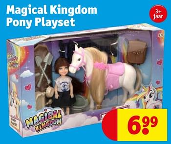 Aanbiedingen Magical kingdom pony playset - Huismerk - Kruidvat - Geldig van 05/09/2023 tot 10/09/2023 bij Kruidvat