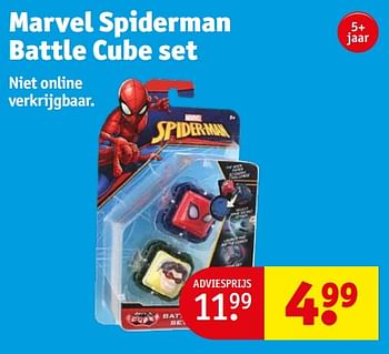 Aanbiedingen Marvel spiderman battle cube set - Marvel - Geldig van 05/09/2023 tot 10/09/2023 bij Kruidvat
