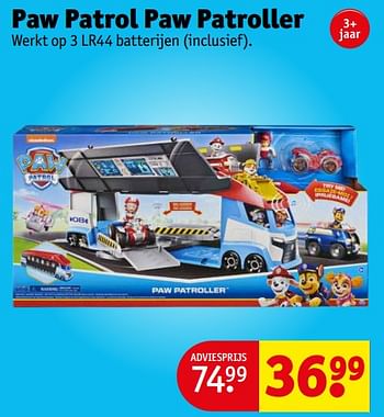 Aanbiedingen Paw patrol paw patroller - Spin Master - Geldig van 05/09/2023 tot 10/09/2023 bij Kruidvat