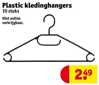 Aanbiedingen Plastic kledinghangers - Huismerk - Kruidvat - Geldig van 05/09/2023 tot 10/09/2023 bij Kruidvat