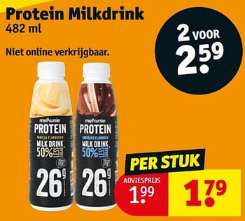 Aanbiedingen Protein milkdrink - Melkunie - Geldig van 05/09/2023 tot 10/09/2023 bij Kruidvat