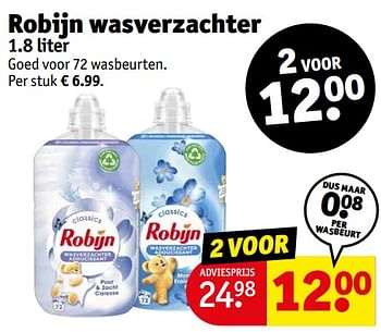Aanbiedingen Robijn wasverzachter - Robijn - Geldig van 05/09/2023 tot 10/09/2023 bij Kruidvat