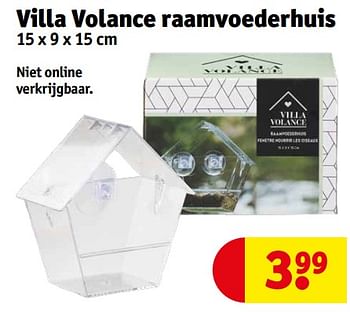 Aanbiedingen Villa volance raamvoederhuis - Villa Volance - Geldig van 05/09/2023 tot 10/09/2023 bij Kruidvat