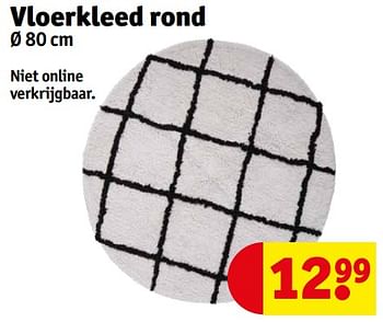 Aanbiedingen Vloerkleed rond - Huismerk - Kruidvat - Geldig van 05/09/2023 tot 10/09/2023 bij Kruidvat