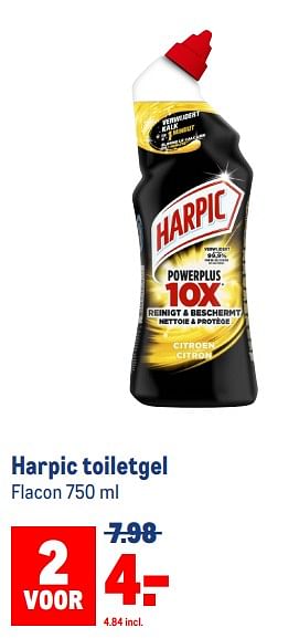 Aanbiedingen Harpic toiletgel - Harpic - Geldig van 30/08/2023 tot 12/09/2023 bij Makro