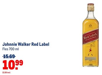 Aanbiedingen Johnnie walker red label - Johnnie Walker - Geldig van 30/08/2023 tot 12/09/2023 bij Makro