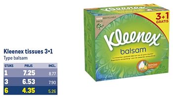 Aanbiedingen Kleenex tissues - Kleenex - Geldig van 30/08/2023 tot 12/09/2023 bij Makro