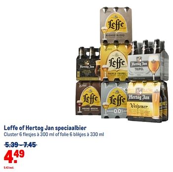 Aanbiedingen Leffe of hertog jan speciaalbier - Huismerk - Makro - Geldig van 30/08/2023 tot 12/09/2023 bij Makro