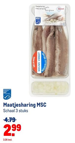 Aanbiedingen Maatjesharing msc - Huismerk - Makro - Geldig van 30/08/2023 tot 12/09/2023 bij Makro