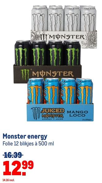 Aanbiedingen Monster energy - Monster - Geldig van 30/08/2023 tot 12/09/2023 bij Makro