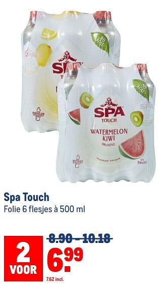 Aanbiedingen Spa touch - Spa - Geldig van 30/08/2023 tot 12/09/2023 bij Makro