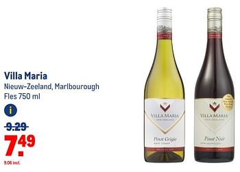 Aanbiedingen Villa maria nieuw-zeeland, marlbourough - Witte wijnen - Geldig van 30/08/2023 tot 12/09/2023 bij Makro