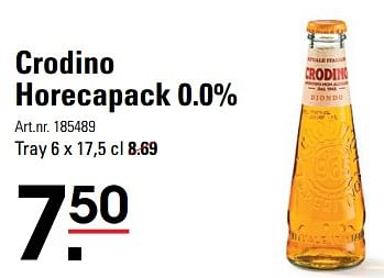 Aanbiedingen Crodino horecapack 0.0% - Crodino - Geldig van 24/08/2023 tot 11/09/2023 bij Sligro