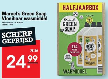 Aanbiedingen Marcel’s green soap vloeibaar wasmiddel - Marcel's Green Soap - Geldig van 24/08/2023 tot 11/09/2023 bij Sligro
