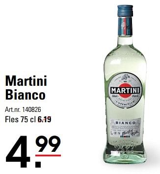 Aanbiedingen Martini bianco - Martini - Geldig van 24/08/2023 tot 11/09/2023 bij Sligro