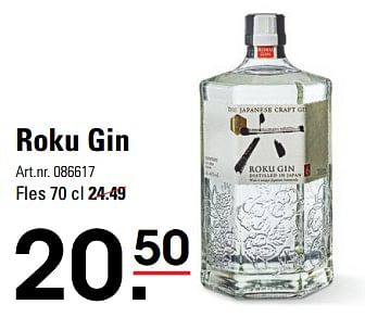 Aanbiedingen Roku gin - Roku Gin - Geldig van 24/08/2023 tot 11/09/2023 bij Sligro