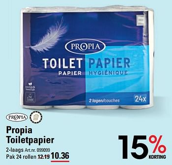 Aanbiedingen Propia toiletpapier - Propia - Geldig van 24/08/2023 tot 11/09/2023 bij Sligro