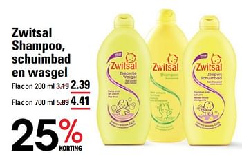 Aanbiedingen Zwitsal shampoo, schuimbad en wasgel - Zwitsal - Geldig van 24/08/2023 tot 11/09/2023 bij Sligro