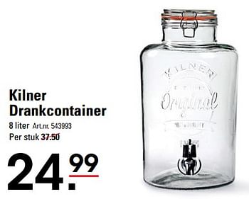 Aanbiedingen Kilner drankcontainer - Kilner - Geldig van 24/08/2023 tot 11/09/2023 bij Sligro