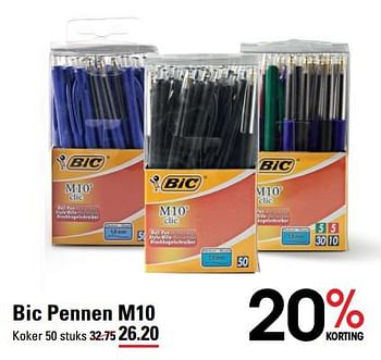 Aanbiedingen Bic pennen m10 - BIC - Geldig van 24/08/2023 tot 11/09/2023 bij Sligro