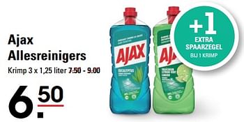 Aanbiedingen Ajax allesreinigers - Ajax - Geldig van 24/08/2023 tot 11/09/2023 bij Sligro