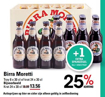 Aanbiedingen Birra moretti - Moretti - Geldig van 24/08/2023 tot 11/09/2023 bij Sligro