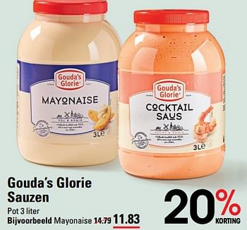 Aanbiedingen Gouda’s glorie sauzen - Gouda's Glorie - Geldig van 24/08/2023 tot 11/09/2023 bij Sligro
