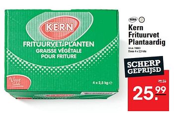 Aanbiedingen Kern frituurvet plantaardig - Kern - Geldig van 24/08/2023 tot 11/09/2023 bij Sligro
